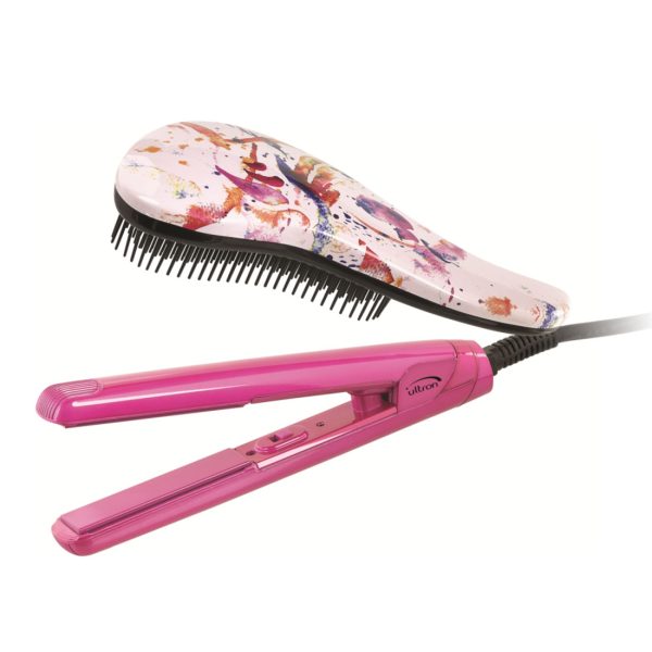 Ultron Mini Set Straightener & Detangling Brush Limited Edition